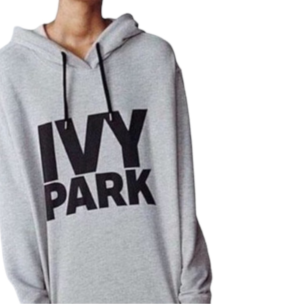 IVY PARK GREY OVERSIZED HOODIE SWEATSHIRT